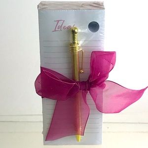 Stationery Set Pen List "Ideas" Pad Notes By VOTUM ENT. - Desk Decor